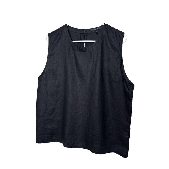 Quince Tank Top Size L Large European Linen Sustainable Flax Minimalist Boxy - Picture 1 of 7